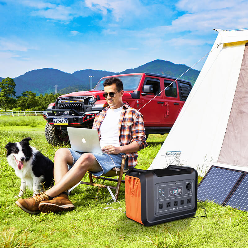 IPStank 2400W Portable Solar Power Station for USACANADA is better than Jackery 500